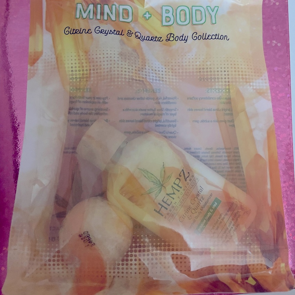 Hempz moisturizer & bath fizzer